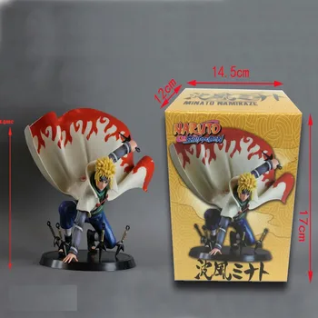 Naujas Paveikslas Žaislai 14cm Naruto Shippuden Minato Namikaze Jiraiya Hinata Naruto Pav Pvc Veiksmų Skaičius, Žaislų Modelis Žaislas