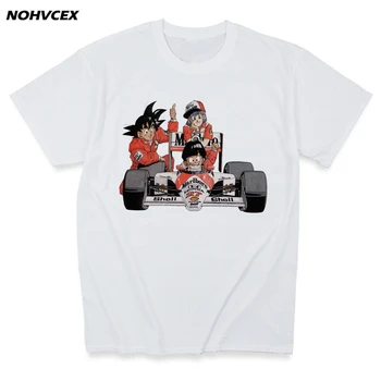 Naujas Retro Unikalaus Dizaino vyriški Marškinėliai Automobilių Gerbėjai Viršūnes Kietas Tees Mano Mėgstamiausia Vairuotojo Ayrton Senna