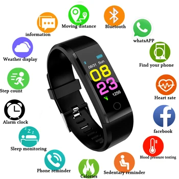 Naujas Smart Watch Vyrų, Moterų Širdies ritmo Monitorius Kraujo Spaudimas Fitness Tracker Smartwatch Sporto Žiūrėti 
