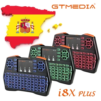 Naujausias GTMEDIA i8X,Belaidė Klaviatūra su foniniu Apšvietimu,2.4 GHZ, Oro Pelė,Su Touchpad Nešiojamą,Už GTmedia G1 G2 GTC X96 