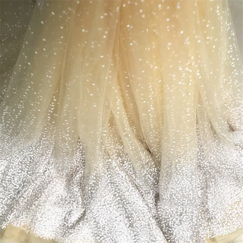 Nauji snaigės sidabro dot dot akių audinio Vestuvinė suknelė Vaikų dėvėti Vestuvių dekoravimas Akies Audinys, nėrinių audinys, didmeninė