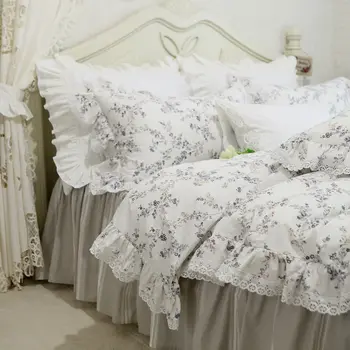 Naujojo sodo sielovados patalynės komplektas Europos siuvinėjimo nėrinių pynimas antklode padengti elegantiška lova sijonas lovatiesė princesė lova, drabužių
