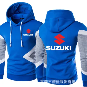 Naują pavasario ir rudens vyrų spausdinti automobilio logotipas Suzuki hoodie atsitiktinis mados Harajuku aukštos kokybės vyriškų spalvotų hoodie viršų