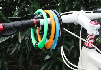 Naują slaptažodį slaptažodį dviračių apsauga slaptažodžiu dviračių kabelinė užraktas stiprus apsaugos kodas dviračių saugos užraktas