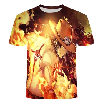 Naujų 2020 m. vyrų ir moterų Luffy T-shirt 3D spausdinimo vasarą viršuje T-marškiniai, trumparankoviai marškinėliai įdomus, T-marškinėliai vyrams