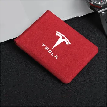 Naujų Automobilių Stilius Auto Maišelį Kortelės Paketas Vairuotojo pažymėjimą lipdukai natūralios Odos piniginės Tesla Model 3 X S Priedai 2008-2021