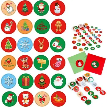 Naujųjų Metų 2021 Kalėdų Lipni Dovana Žymeklį Lipdukai Linksmų Kalėdų Dekoracijas Namams Kalėdų Sandarinimo Lipdukai