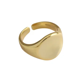 Nekilnojamojo 925 sterlingas sidabro piršto žiedai moterims INS sklandžiai aukso spalva Madinga fine Jewelry Didelio Aukščio Antikvariniai Žiedai Anillos