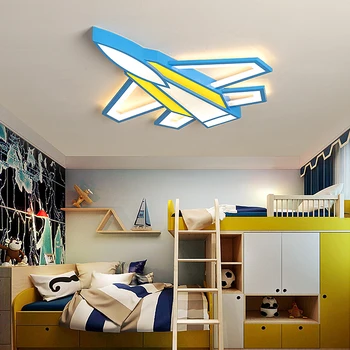 NEO Spindesį Plokštumos, modernios led šviestuvo vaikų kambario, miegamojo berniukas, vaikų kambarys namo deco 90-260V lubų liustra Nemokamas Pristatymas