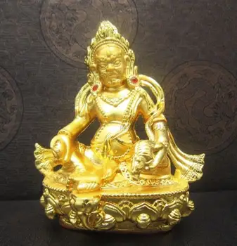 Nepalas procesas, lydinys, Geltonasis Jambhala, Buda papuošalai, Tibeto Budizmas, galite įdiegti rezervuaras, statula, firgure~