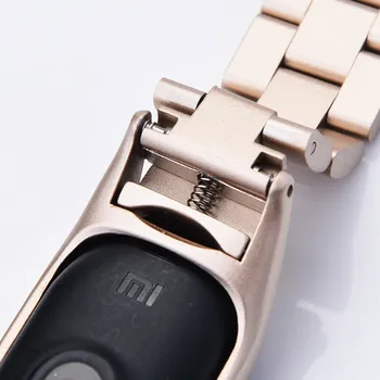 Nerūdijančio Plieno Mi Juosta 4 Dirželis Smart Watchband Už XiaoMi Mi Juosta 4 5 Band3 Metalo Riešo Apyrankę, Juostą XiaoMi Mi Band 2 Mi4