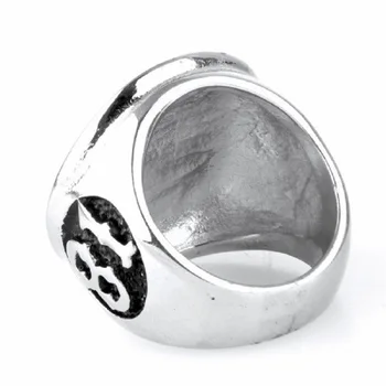 Nerūdijančio plieno vyriški žiedai didmeninė punk titano plieno žiedas Sporto Numeriai