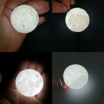 Nešiojamų 3d Unikalus mėnulio formos dekoracija 