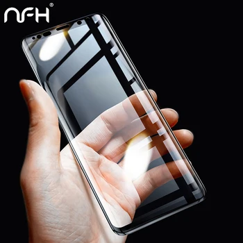 NFH 3D Išlenkti Visiškai Padengti Grūdinto Stiklo Samsung Galaxy S9 S9 Plus Screen Protector Apsauginė Plėvelė, Skirta Samsung Galaxy Apie S8