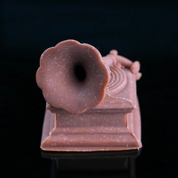 Nicole 3D Fonografo Dizaino Silikono Formos Minkštas Tortas Dekoravimo Priemonės, Rankų darbo Muilas Šokolado Saldainiai Formavimo Pelėsių