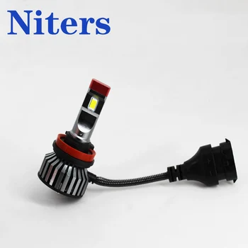 Niters LED Žibintai h7, h11 9005 9006 H4, H1 9012 Canbus žibintai 130W 15000lm balta automatinis priekinių žibintų hi/ow 2vnt lemputė