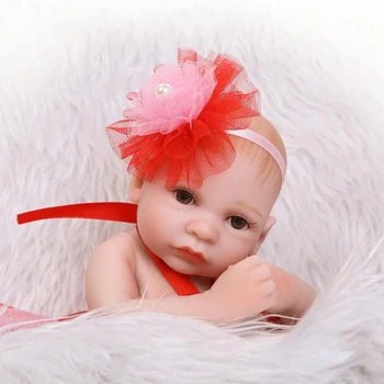 NPKCOLLECTION 10 colių Full Vinilo Silikono Reborn Baby Lėlės Maža, Žavinga Tikroviška Atgimsta Bonecas Mergina Bebes Nekilnojamojo Atgimę Žaislai