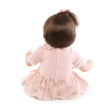 NPKCOLLECTION Naujas Reborn Baby Doll Minkšto Silikono Vinilo Nekilnojamojo Touch Naujagimių 16inch 40cm princesė bebes atgimsta mergina žaislai bonecas
