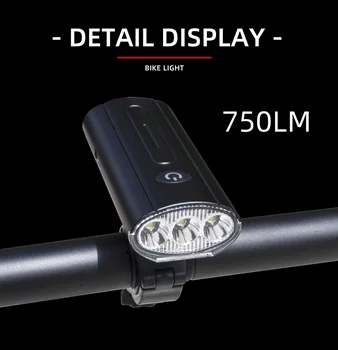 Nuoma Didelio šviesos Žibintų 750 Liumenų Ryškumo LED Šviesos 3000mAh Lauko Dviračių MTB KELIŲ Dviračių Žibintai, Sukasi 360 Laikiklis