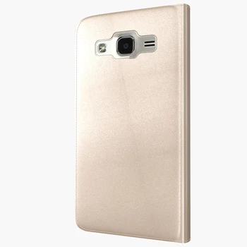 O5 Odos Flip Case for Samsung Galaxy O5 On5 G5500 G550 G550F Prabanga Ultra Plonas View Window Phone Maišelį Dangtis