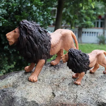 Oenux Originalus Afrikos Laukinių Gyvūnų Modeliavimas Laukinis Tigras, Liūtas Cheetah Vilkas Veiksmų Skaičius, Figūrėlės PVC Modelio Švietimo Žaislai