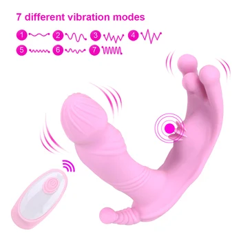 OLO 7 Režimu Dildo Vibracijos Kelnaitės Sekso Žaislai Moterims, Klitorio Stimuliatorius Erotika Nešiojami Vibratorius Pažangios Šildymo