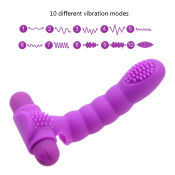OLO Piršto Mova Vibratorius Su 10 Galinga Vibracija Makšties Massager Klitorio Stimuliatorius Sekso Žaislai Moterims, Moteriška Masturbator