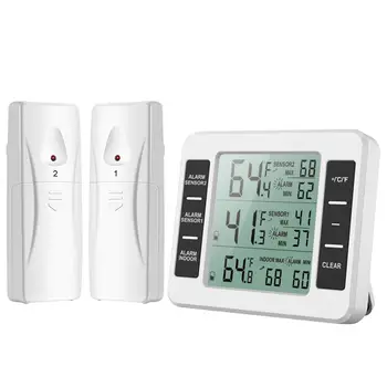 ORIA LCD Belaidžio Skaitmeninis Termometras Šaldytuvo Nuotolinio Valdymo Virtuvė Temperatūros Termometras Patalpų Lauke su Signalizacija