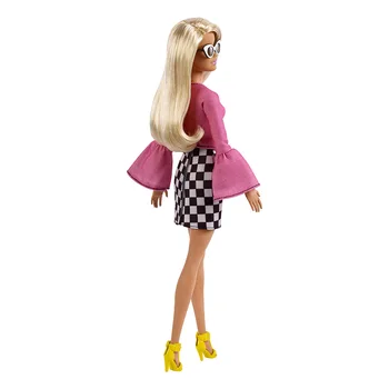 Originalias Barbie Lėlės Fashionista Pink Lady Klasikinis Languotas Combo Set Merginos Princesė Dovana Vaikų Žaislai