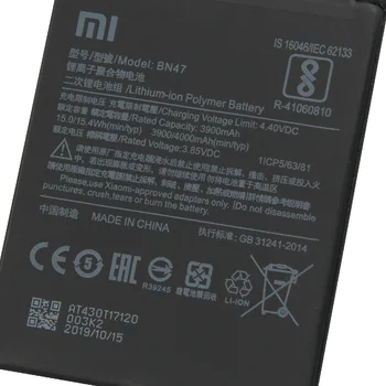 Originalią Bateriją Už Xiaomi Redmi 6pro Mi A2 Lite Hongmi 6 Pro Redrice 6pro BN47 Originali Telefono Baterija 4000mAh