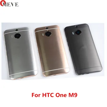 Originalus Metalo Galiniai Būsto Duris HTC M9 Atgal Akumuliatoriaus Dangtelį Atveju su viršutiniu Dangčiu +Pusėje mygtukai+įrankiai