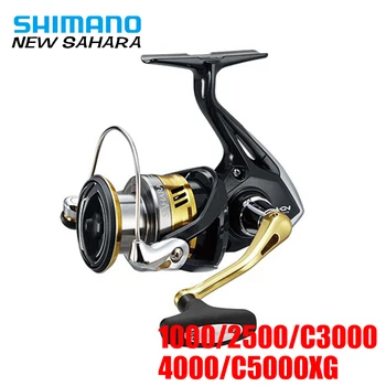 Originalus Shimano SAHARA 2500 C3000 4000 Verpimo Žvejybos Ritės 5BB galingas verpimui ritės Hagane Pavarų Varantys Jūrinės Žuvys