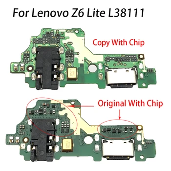 Originalus Tipas-C USB Flex Kabelis Lenovo Z6 Lite L38111 Doko Jungtis Įkrovikliui Įkrovimo Flex Kabelis Pakeitimo