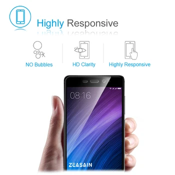 Originalus ZEASAIN Premium HD Pilnas draudimas Screen Protector, Grūdintas Stiklas Xiaomi Redmi 4 Pro Prime Xiomi Redmi4 Grūdinto Guard