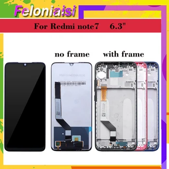 Originalą Xiaomi Redmi 7 Pastaba LCD Ekranas su Rėmu Jutiklinis Ekranas skaitmeninis keitiklis LCD Ekranas Redmi Note7 Surinkimas, Remontas, Dalys