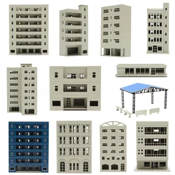 Outland Modeliai Pilka Miniatiūrų Kūrimo Modeliai Modernus Butas Bendrabutyje Mokyklos Išdėstymas 