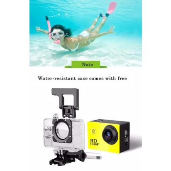 OWGYML Lauko Sporto veikla Mini Kamera, Vandeniui atsparus Kameros Ekrano Spalvos Vandeniui Atsparus Vaizdo Stebėjimo Povandeninę Kamerą