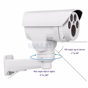 OwlCat 5MP HAINAUT Kamera Lauko PTZ Kulka Analoginis Aukštos raiškos HD 2MP 4X/10X Priartinimas Automatinio Fokusavimo IR 