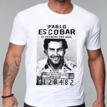 Pablo Escobar Skambina vyriški T Marškinėliai El Patron Juokinga Telefono Šukuotinės Medvilnės O Kaklo Marškinėliai Vasaros Trišakiai plius dydžio lašas laivybos