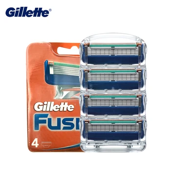 Pakeitimo Gilltte Fusion Skutimosi Peiliukai 5 Sluoksnių Puikus Skutimosi Peiliukai Vyrų Barzda, Veido Priežiūra, Skutimosi Kasetės 4Pcs/Pak