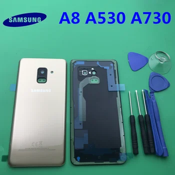 Pakeitimo Originalus Galinis Skydelis Baterija Stiklo užpakalines Duris Dangtelis Skirtas Samsung Galaxy A8 A8plus 2018 A530 A530F A730 A730F +įrankio