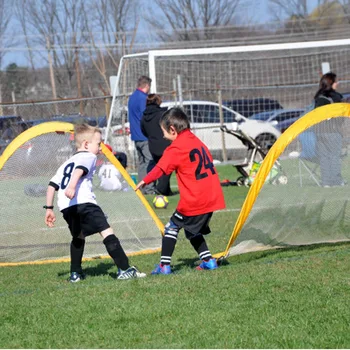 Paprastas 3 Spalvų futbolo Futbolo vartų tinklą Lankstymo Mokymo Tikslas Ju Vaikai Patalpų Lauke, Žaisti Žaislas Vaikams Studentų Futbolo Tikslas