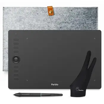 Parblo A610 Pro Grafinis Tablečių Digital Pen Tablet Telefono Piešimo Planšetinį kompiuterį su Tilt Baterija-Nemokamai Plunksna, skirta 