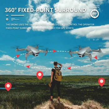 Pasaulio Drone RC Sraigtasparnis GPS Drone 4K HD kamera Quadrocopter Drone 6K Dron Reguliuojamas Gimbal WiFi live vaizdo FPV VS E58 F3 F11