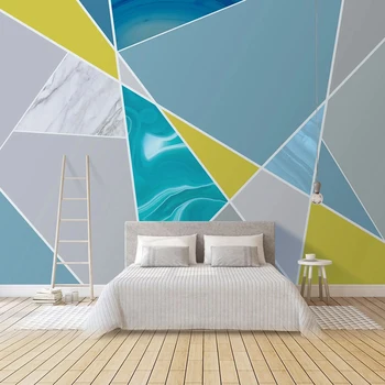 Pasirinktinius Nuotraukų Sienų Tapetai Sienos 3D Šiuolaikinio Meno Abstrakčių Geometrinių Marmuro Modelis, TV Foną, Sienų Tapyba Kambarį
