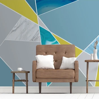 Pasirinktinius Nuotraukų Sienų Tapetai Sienos 3D Šiuolaikinio Meno Abstrakčių Geometrinių Marmuro Modelis, TV Foną, Sienų Tapyba Kambarį