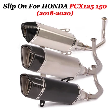 Paslysti ant Honda PCX125 PCX150 2018-2020 2019 Visą Motociklų GP Išmetimo Sistemos Pabėgti Duslintuvo Pakeisti Priekiniai Link Vamzdžio DB Žudikas