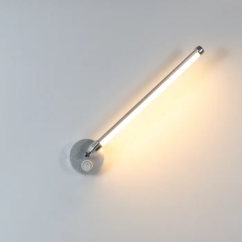 Patalpų Sienos Lemputė 6W LED Sienos Lempos 360° Sukimosi Apšvietimo Kampas Reguliuojamas Miegamojo Lovos Apšvietimo lempos Aliuminio AC110V/220V