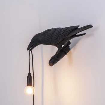 Paukščių stalo lempa stovi Lempos seletti apdailos dega kambarys kambarį apdaila Led stalo lempa laiptai led lempa paukštis