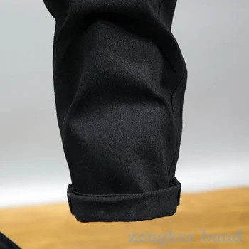 Pavasario black jeans vyriški haremo kelnės atsitiktinis palaidų juoda didelio dydžio plius dydis elastinga aukštos juosmens jaunimo kelnes 6XL 5XL